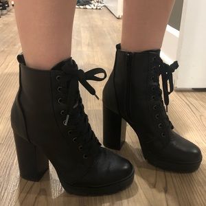Steve Madden platform combat boots